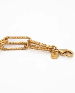 COLLAR SANDS · BAÑO ORO -[品牌] Ventas THE-ARE collar eslabones dorado dobles textura complementos mujer the are 2