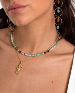 COLLAR SEAHORSE · ACERO BAÑO ORO -[品牌] Ventas THE-ARE collares combo d1cdd905 c1a7 4621 a10c f96ec4ba01b9