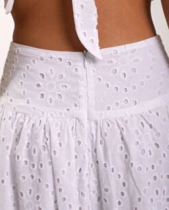 FALDA WISH YOU WERE · BLANCO -[品牌] Ventas THE-ARE falda calada blanca cintura mujer the are eci img 4