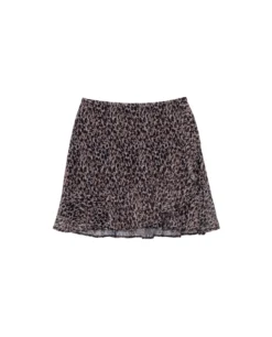 FALDA MANY REASONS · ESTAMPADO -[品牌] Ventas THE-ARE falda corta animal print volantes beige negro volantes conjunto mujer the are eci img 5 scaled