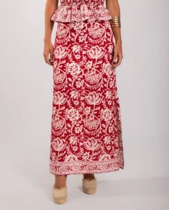 FALDA SUNKISSED DAYS · ESTAMPADO -[品牌] Ventas THE-ARE falda estampada recta roja mujer the are eci img 2