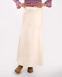 FALDA ANYWHERE YOU GO · BEIGE -[品牌] Ventas THE-ARE falda larga beige trabillas mujer the are eci img 2 2d53553d 8a8e 4f6f 8c29 d22227ced58c