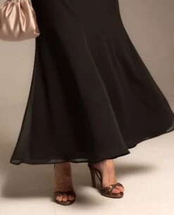 FALDA EUGENIA · COBRE -[品牌] Ventas THE-ARE falda larga cobre midi punto calado elegante invitada mujer the are eci img 4