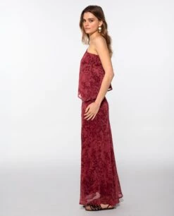 FALDA SUNLIT STROLL · BLUSH -[品牌] Ventas THE-ARE falda larga estampada blush conjunto elegante fiesta mujer the are 8