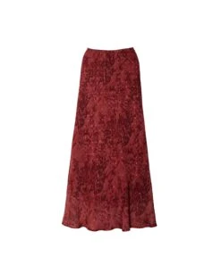 FALDA SUNLIT STROLL · BLUSH -[品牌] Ventas THE-ARE falda larga estampada blush conjunto elegante fiesta mujer the are eci img 5