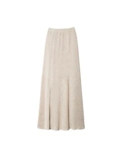 FALDA EVENING BREEZE · DORADO -[品牌] Ventas THE-ARE falda midi dorado brillo conjunto elegante fiesta mujer the are eci img 5