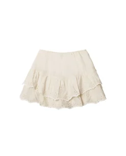 FALDA CAMERA ROLL · CRUDO -[品牌] Ventas THE-ARE falda mini crudo volates bordados conjunto mujer the are eci img 5 scaled