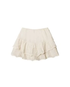 FALDA CAMERA ROLL · CRUDO -[品牌] Ventas THE-ARE falda mini crudo volates bordados conjunto mujer the are eci img 5 ec8b223f 08da 489a a189 11147213436a