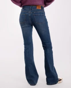 JEANS WHY CHOOSE · AZUL -[品牌] Ventas THE-ARE jeans azul acampanado vaquero denim talle medio bolsillos mujer the are eci img 3 scaled