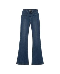 JEANS WHY CHOOSE · AZUL -[品牌] Ventas THE-ARE jeans azul acampanado vaquero denim talle medio bolsillos mujer the are eci img 5