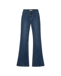 JEANS WHY CHOOSE · AZUL -[品牌] Ventas THE-ARE jeans azul acampanado vaquero denim talle medio bolsillos mujer the are eci img 5 scaled