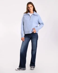 JEANS COOL RIDER · DENIM -[品牌] Ventas THE-ARE jeans azul desgastado anchos rectos mujer the are 1