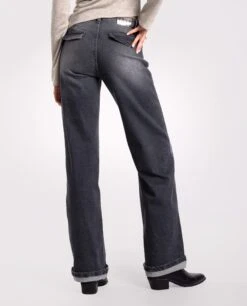 JEANS COOL RIDER · GRIS -[品牌] Ventas THE-ARE jeans gris desgastado anchos rectos mujer the are eci img 3