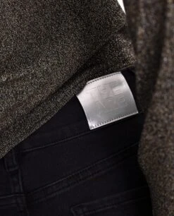 JEANS WHY CHOOSE · NEGRO -[品牌] Ventas THE-ARE jeans negro acampanado vaquero denim talle medio bolsillos mujer the are eci img 3