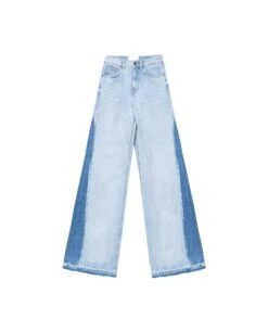 JEANS JUST GIRLS · AZUL -[品牌] Ventas THE-ARE jeans wide leg detalle pernera tiro alto mujer the are eci img 5