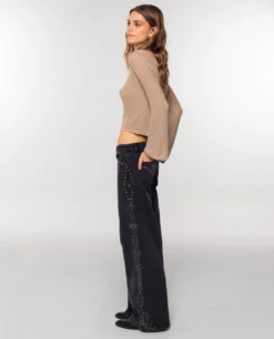 JERSEY SUGAR DUSK · DORADO -[品牌] Ventas THE-ARE jersey dorado manga larga cuello barco mujer the are 1 scaled