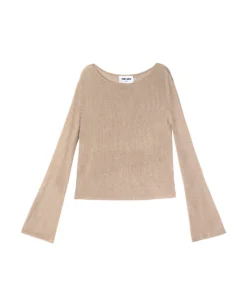 JERSEY SUGAR DUSK · DORADO -[品牌] Ventas THE-ARE jersey dorado manga larga cuello barco mujer the are eci img 5 scaled