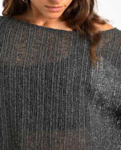 JERSEY IT MAY BE · GRIS -[品牌] Ventas THE-ARE jersey gris punto calado oversized mujer the are eci img 3 scaled