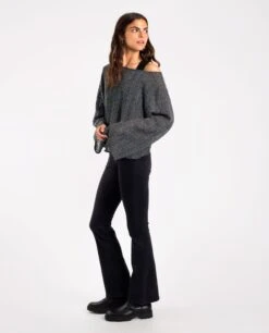 JERSEY IT MAY BE · GRIS -[品牌] Ventas THE-ARE jersey gris punto calado oversized mujer the are eci img 4