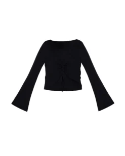 JERSEY DREAMS · NEGRO -[品牌] Ventas THE-ARE jersey negro punto calado lazadas regulables mujer the are eci img 5 scaled