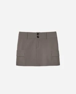 FALDA ON TIME · TOPO -[品牌] Ventas THE-ARE minifalda cargo marron bolsillos mujer the are eci img 5