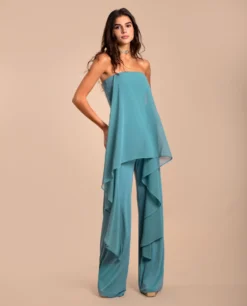 MONO MENCÍA · AZUL -[品牌] Ventas THE-ARE mono azul elegante escote palabra honor gasa mujer the are eci img 1 156a163a 6158 4b2f 8210 e72929cb6014 scaled