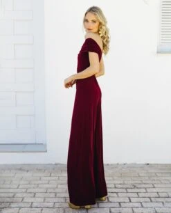 MONO MRS. BENAISA · BURDEOS -[品牌] Ventas THE-ARE mono burdeos asimetrico 3