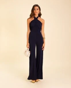 MONO MRS. MORALES · AZUL MARINO -[品牌] Ventas THE-ARE mono halter azul marino mujer the are eci img 1