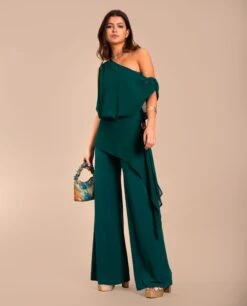 Primera página -[品牌] Ventas THE-ARE mono verde asimetrico capa gasa eci img 1