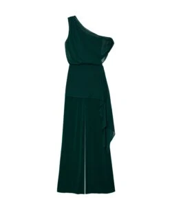 MONO OLIVIA · VERDE ESMERALDA -[品牌] Ventas THE-ARE mono verde asimetrico capa gasa eci img 5 28916ac2 2f3e 4d98 9663 2bec2c82147f