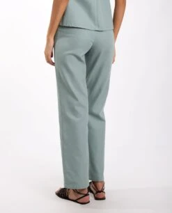 PANTALÓN BREAK IN · AZUL -[品牌] Ventas THE-ARE pantalon azul recto conjunto mujer the are eci img 3