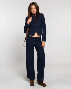 JEANS DOWNTOWN · AZUL -[品牌] Ventas THE-ARE pantalon azul recto vaquero conjunto mujer the are eci img 1