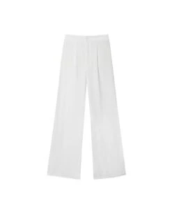 PANTALÓN SUNNY BABE · BLANCO -[品牌] Ventas THE-ARE pantalon blanco recto corte fluido mujer the are eci img 5