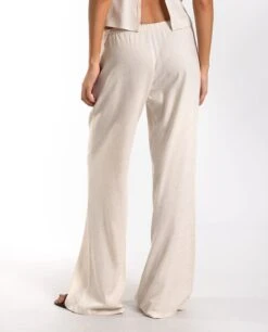 PANTALON MEDITERRANEAN SPIRIT · CRUDO -[品牌] Ventas THE-ARE pantalon fluido lino natural conjunto mujer the are eci img 3