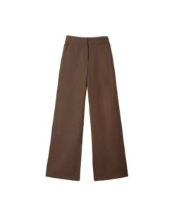 PANTALÓN DUNE · MARRÓN -[品牌] Ventas THE-ARE pantalon marron lino corte fluido conjunto elegante fiesta mujer the are eci img 5