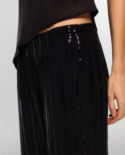 PANTALÓN MOONLIT · NEGRO -[品牌] Ventas THE-ARE pantalon negro lentejuelas brillo mujer the are eci img 4