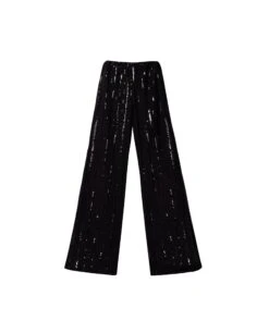 PANTALÓN MOONLIT · NEGRO -[品牌] Ventas THE-ARE pantalon negro lentejuelas brillo mujer the are eci img 5