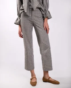 PANTALÓN COUNTRY SOUL · VERDE -[品牌] Ventas THE-ARE pantalon recto cuadros vichy verde algodon tiro medio conjunto mujer the are eci img 2 scaled