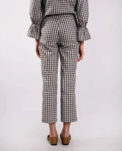 PANTALÓN COUNTRY SOUL · VERDE -[品牌] Ventas THE-ARE pantalon recto cuadros vichy verde algodon tiro medio conjunto mujer the are eci img 3