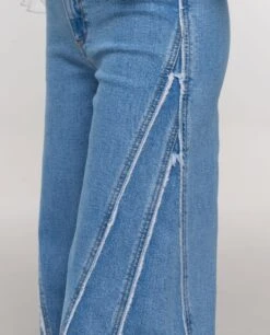 JEANS FAV FOLDER · DENIM -[品牌] Ventas THE-ARE pantalon vaquero azul detalles desgastados mujer the are eci img 4