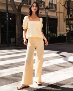 PANTALÓN SUNSET LOVER · AMARILLO