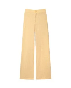 PANTALÓN SUNSET LOVER · AMARILLO -[品牌] Ventas THE-ARE pantalon vichy amarillo recto tiro alto conjunto mujer the are eci img 5 a