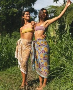 PAREO CALPE · CAMEL -[品牌] Ventas THE-ARE pareo playero estampado flores camel mujer the are 4 eci img 4