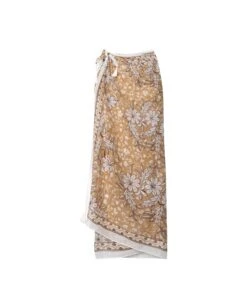 PAREO CALPE · CAMEL -[品牌] Ventas THE-ARE pareo playero estampado flores camel mujer the are eci img 5