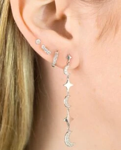 PIERCING ARO SPARKLES · PLATA
