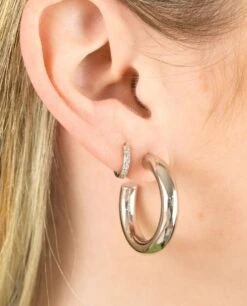 PIERCING ARO SPARKLES · PLATA -[品牌] Ventas THE-ARE pendiente suelto plata piedras brillantes circonitas colores malva brillo cierre rosca the are2