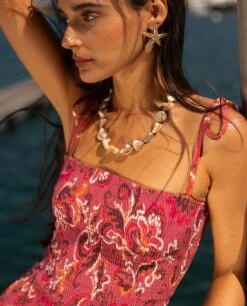 COLLAR SERENE · NÁCAR -[品牌] Ventas THE-ARE pendientes dorados estrella de mar textura mujer the are 2