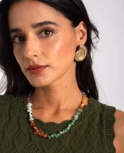 COLLAR MARAMBA · MULTICOLOR -[品牌] Ventas THE-ARE pendientes dorados nautilus textura mujer the are 3 136da2de f276 48d6 af5b cd38b624e0e3