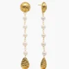 PENDIENTES DREAM PEARLS · BAÑO ORO
