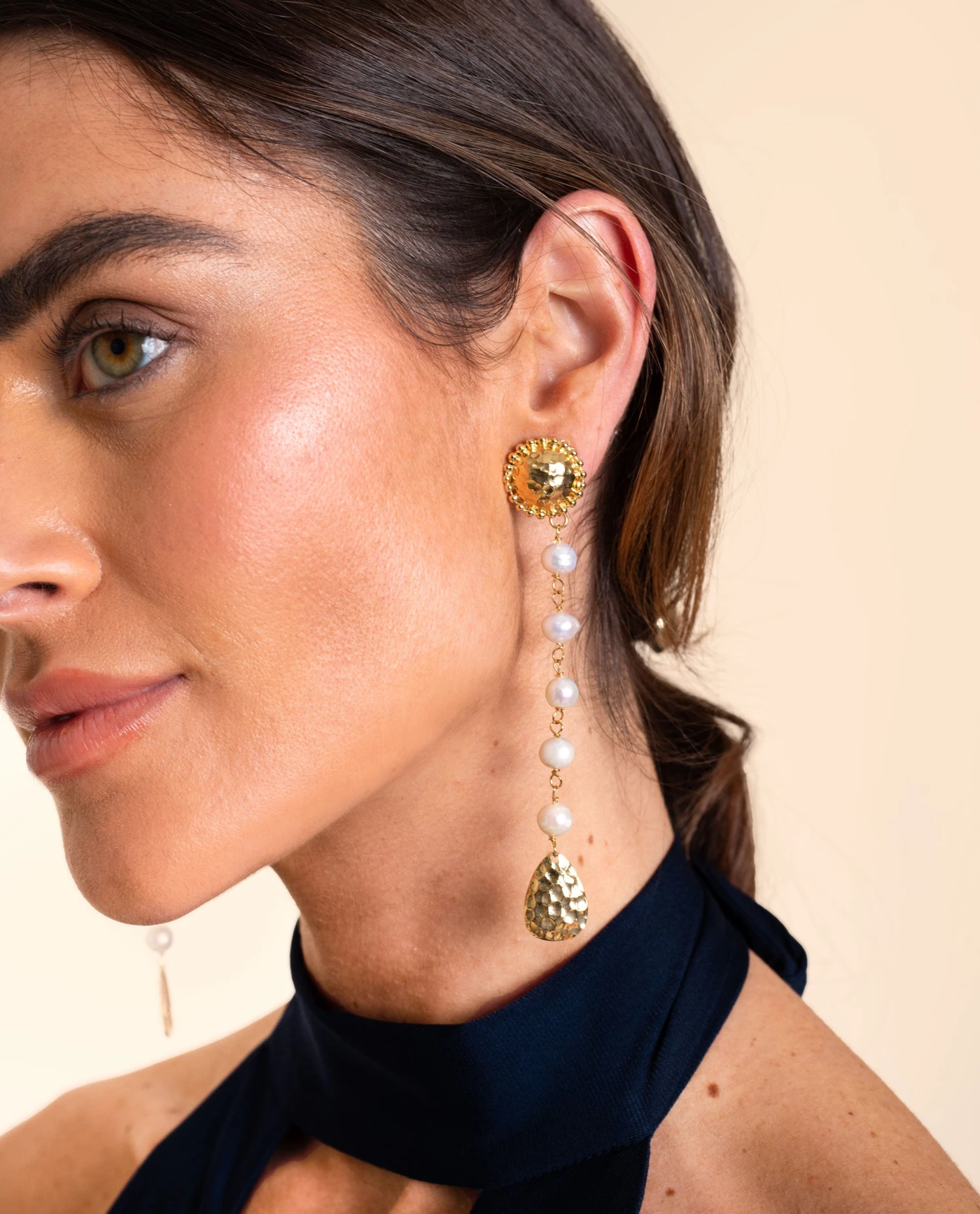 PENDIENTES DREAM PEARLS · BAÑO ORO 2 PENDIENTES DREAM PEARLS · BAÑO ORO - Imagen 2